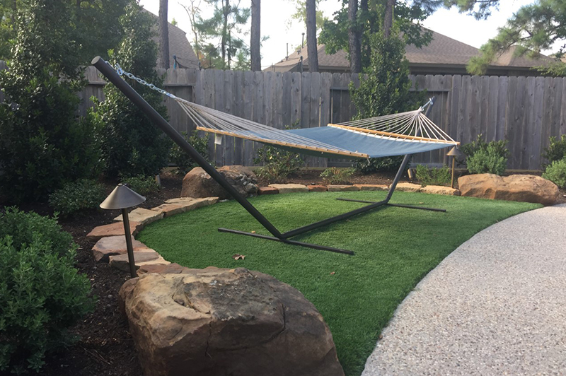 Hammock with Synthetic Turf