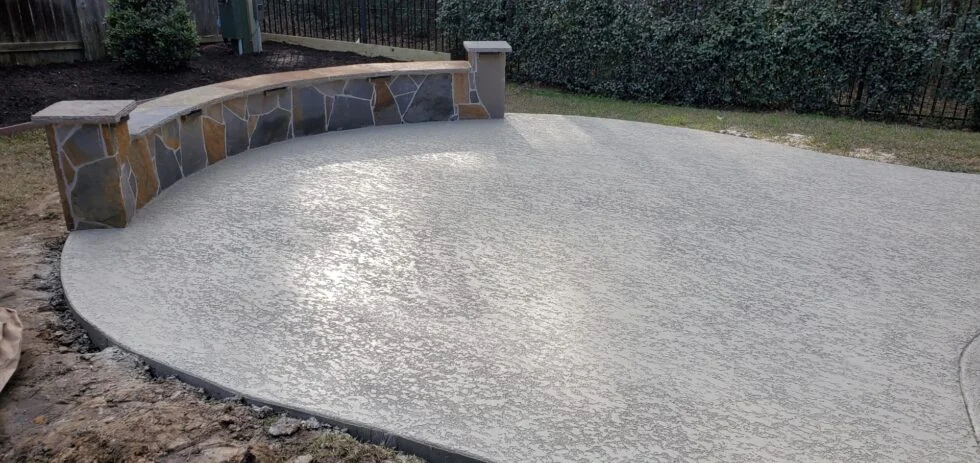 concrete patio installation  