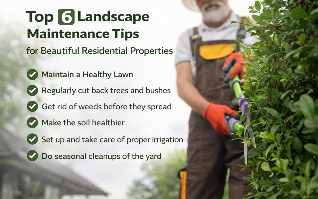 Top 6 Landscape Maintenance Tips for Beautiful Residential Properties