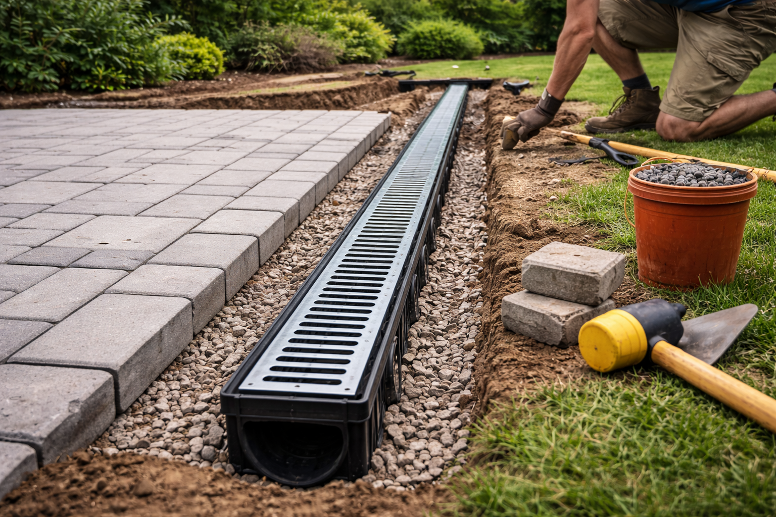 Channel Drain Installation & Trench Drains Channel Drain Installation & Trench Drains