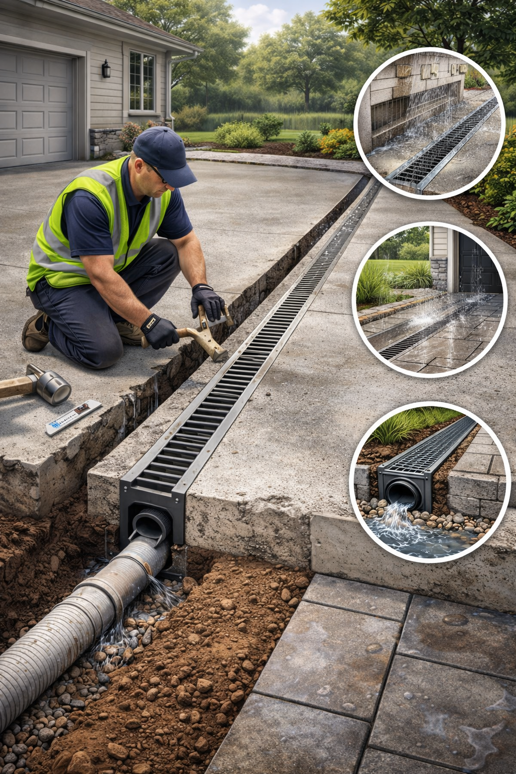 Channel Drain Installation Channel Drain Installation