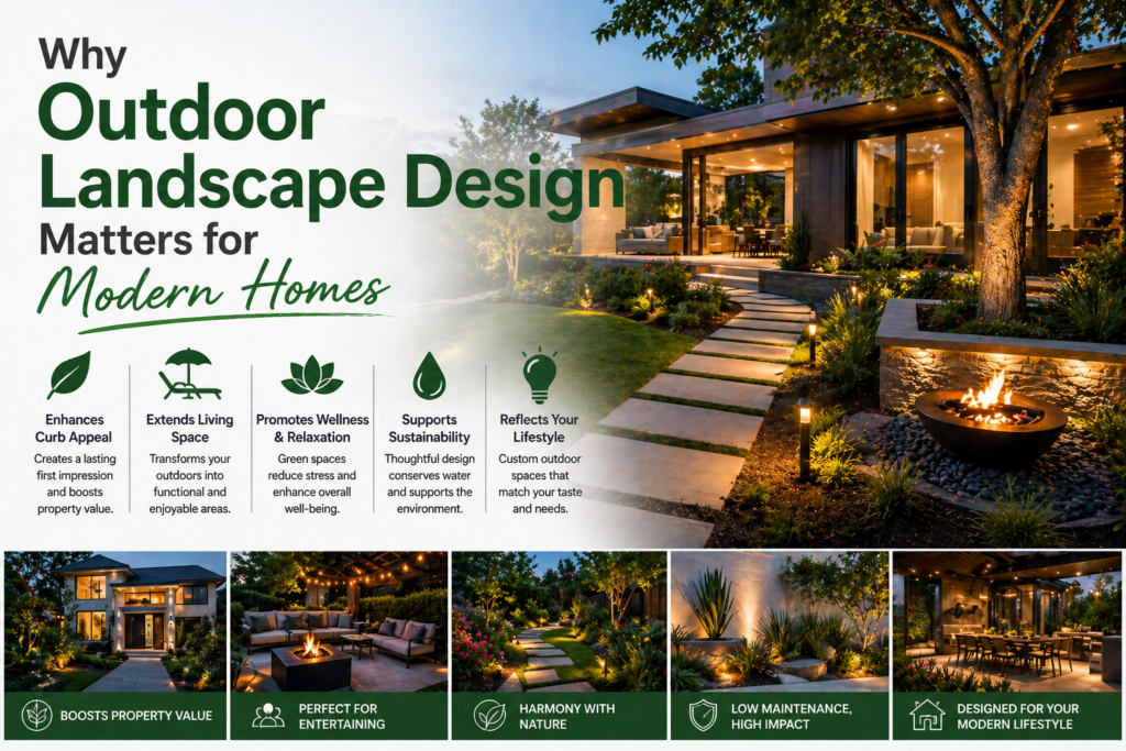 Why Outdoor Landscape Design Matters for Modern Homes