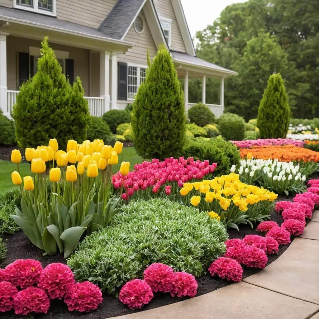 Seasonal Color & Landscape Flower Installation