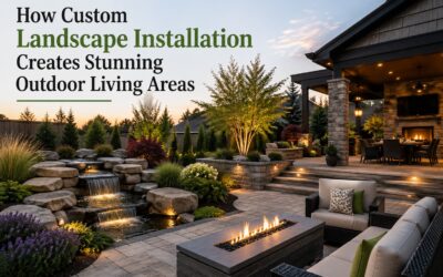 How Custom Landscape Installation Creates Stunning Outdoor Living Areas