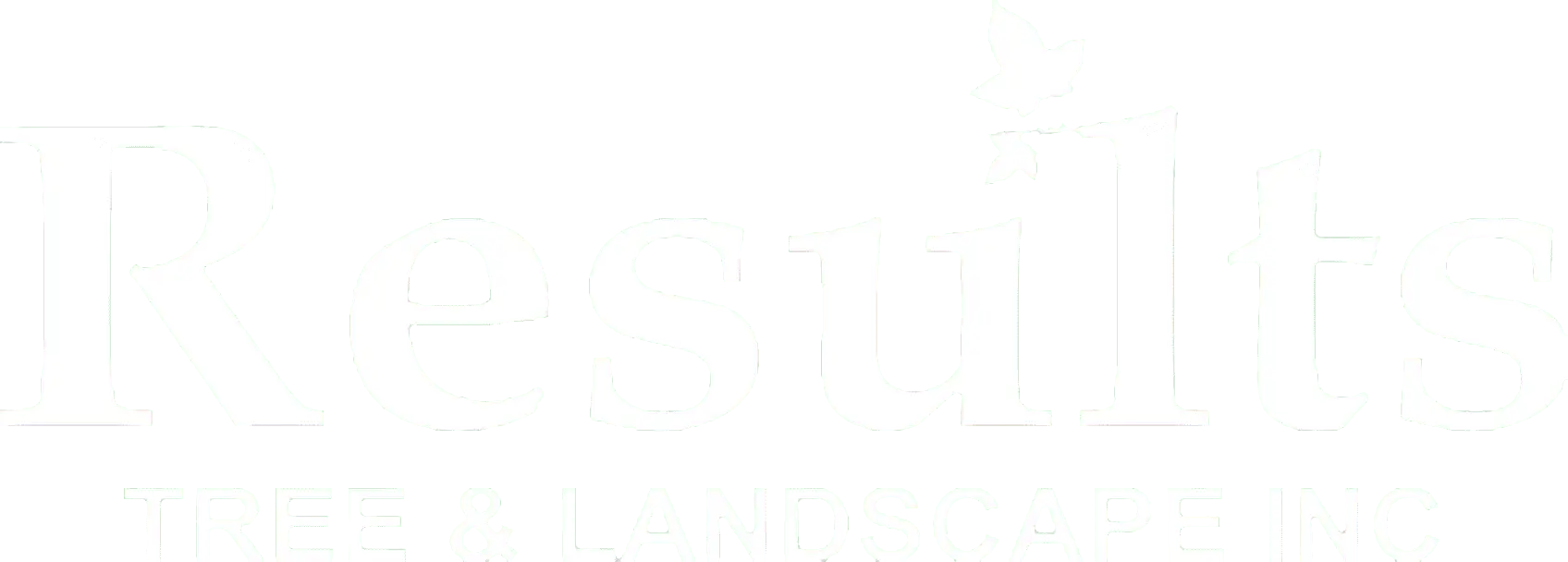 Result Tree & Landscape Inc Logo - White